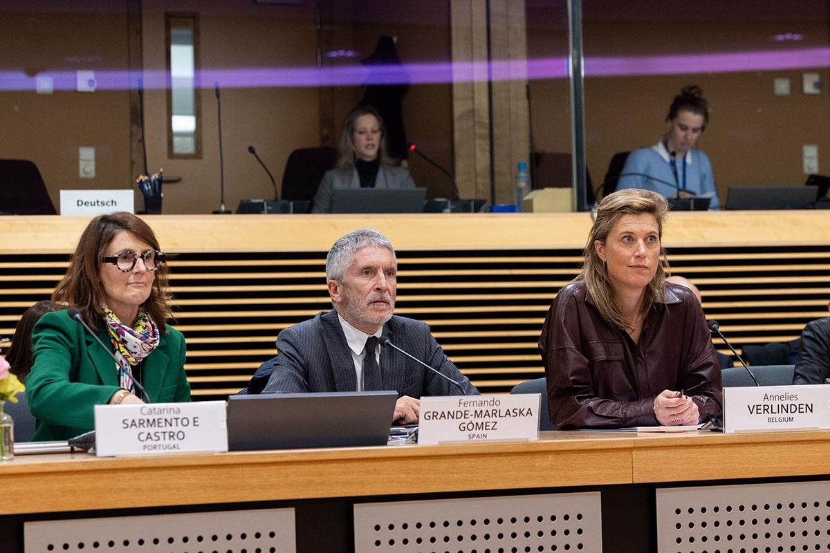 El ministro del Interior Fernando Grande-Marlaska en el transcurso del Foro de Internet de la UE