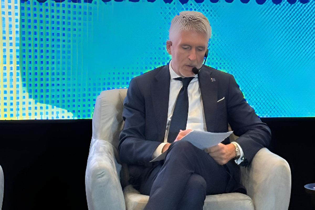 El ministro del Interior, Fernando Grande-Marlaska, durante su intervención en el evento anual del PACCTO 2.0