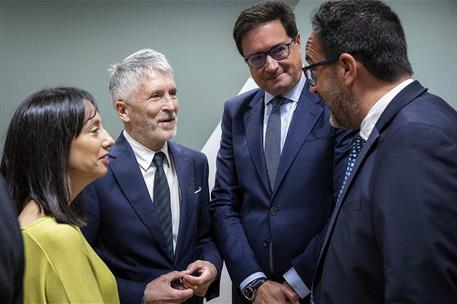 Los ministros del Interior y para la Transformación Digital y de la Función Pública, Fernando Grand-Marlaska y Óscar López.