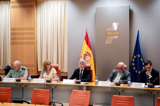 El ministro del Interior, Fernando Grande-Marlaska, durante la presentación del balance