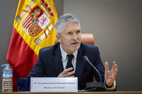 El ministro del Interior, Fernando Grande-Marlaska, en la presentación de los datos de siniestralidad de 2025