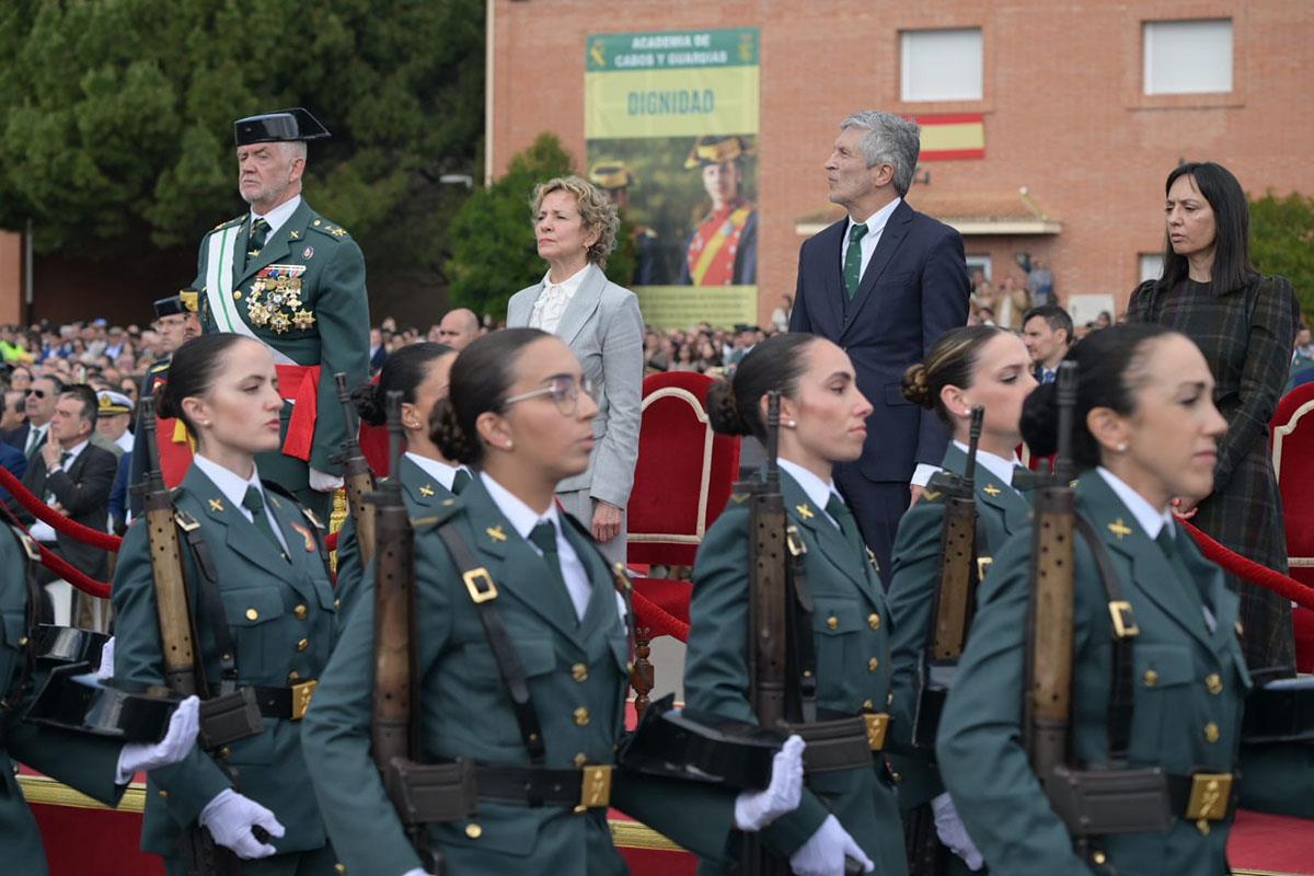 El ministro del Interior, Fernando Grande-Marlaska, en la promesa de bandera Guardia Civil.