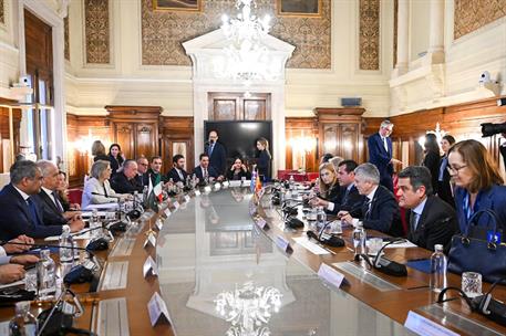 ​El ministro Grande-Marlaska, en el encuentro organizado por su homólogo italiano en Roma