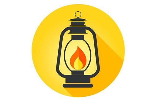 Un candil con la llama encendida - logo de las víctimas del terrorismo en la web del Ministerio del Interior
