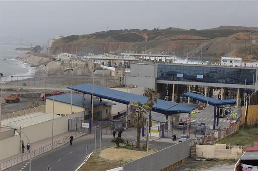 Frontera de Ceuta con Marruecos