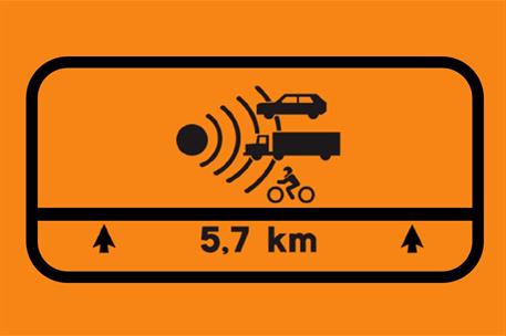 15/04/2024. Radar speed control sign for especially dangerous road sections. Radar speed control sign for especially dangerous road sections