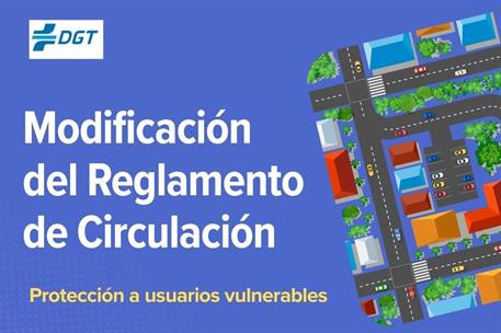 Cartel de la modificación del Reglamento General de Circulación
