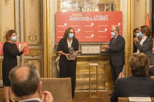 El ministro de Justicia, Juan Carlos Campo, en la entrega del Premio Gumersindo de Azcárate 2020