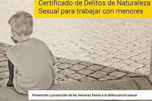 Certificado de delitos sexuales para las actividades relacionadas con menores