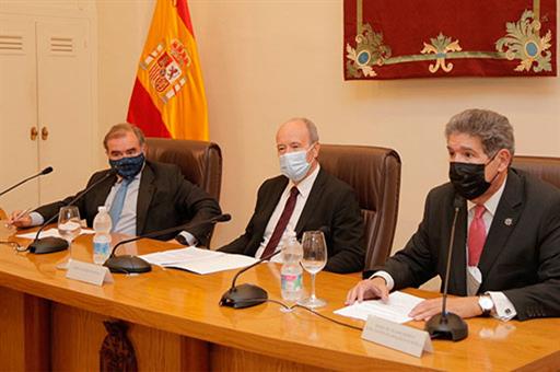 El ministro Campo durante el acto