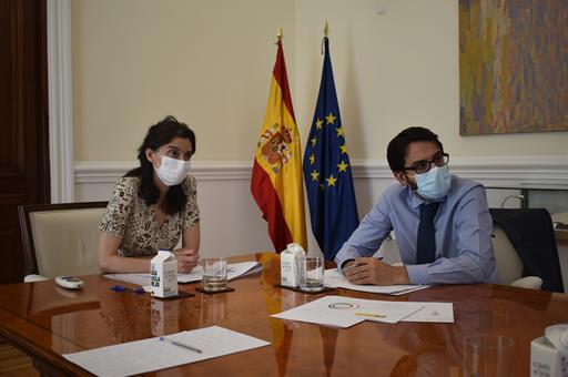 La ministra Pilar Llop y el secretario de Estado de Justicia, Pablo Zapatero