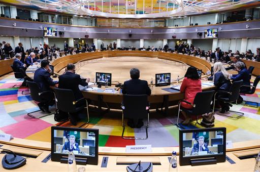 9/12/2022. Justicia participa en el Consejo JAI que se celebra en Bruselas. Imagen de la reunión del Consejo de ministros de Justicia y Asun...