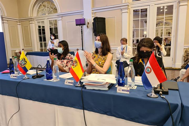 La ministra Pilar Llop en la clausura de laConferencia de Ministros de Justicia de los Países Iberoamericanos (COMJIB) La ministra Pilar Llop en la clausura de laConferencia de Ministros de Justicia de los Países Iberoamericanos (COMJIB)
