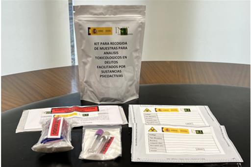 kits de toma de muestras para análisis toxicológico en casos de sospecha de sumisión química