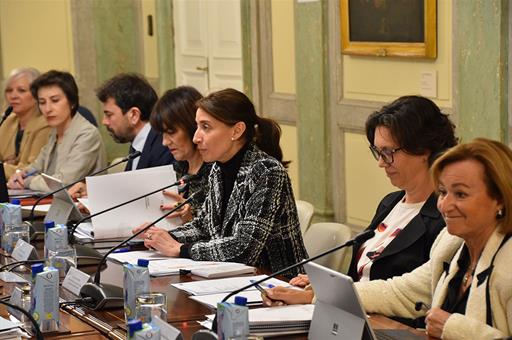 La ministra de Justicia, Pilar Llop, durante la reunión