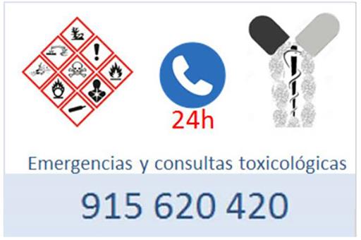 Teléfono de Emergencias y consultas toxicológicas