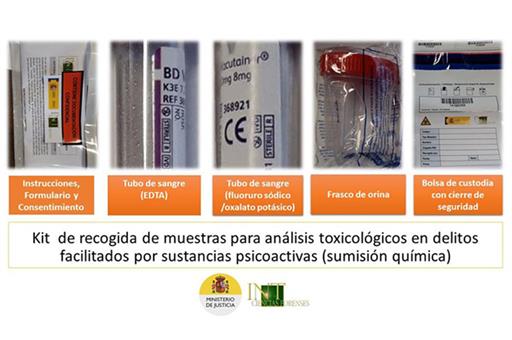 Kits de toma de muestras para análisis toxicológico en casos de sospecha de sumisión química