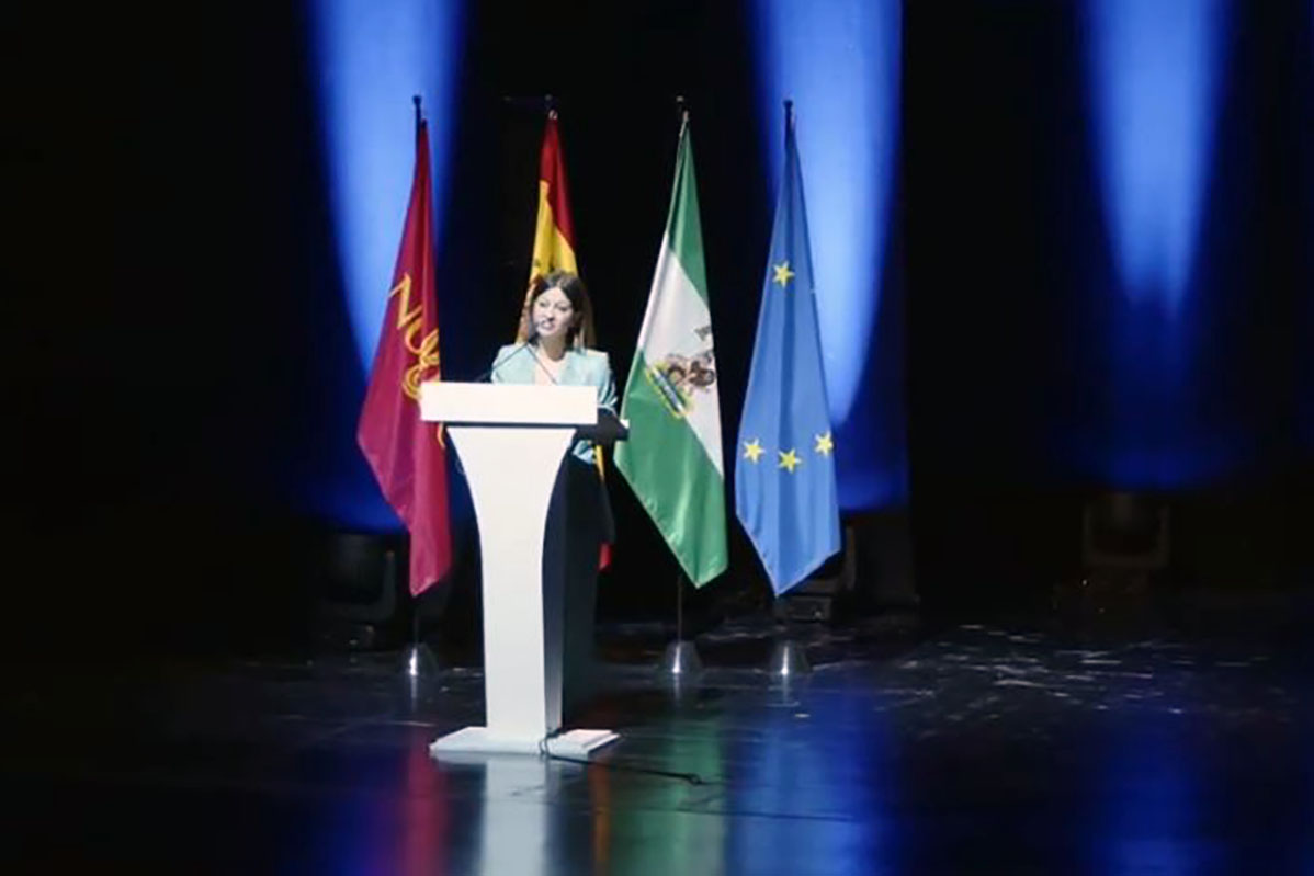 La ministra de Juventud e Infancia, Sira Rego, durante su intervención en el Erasmus Generation Meeting