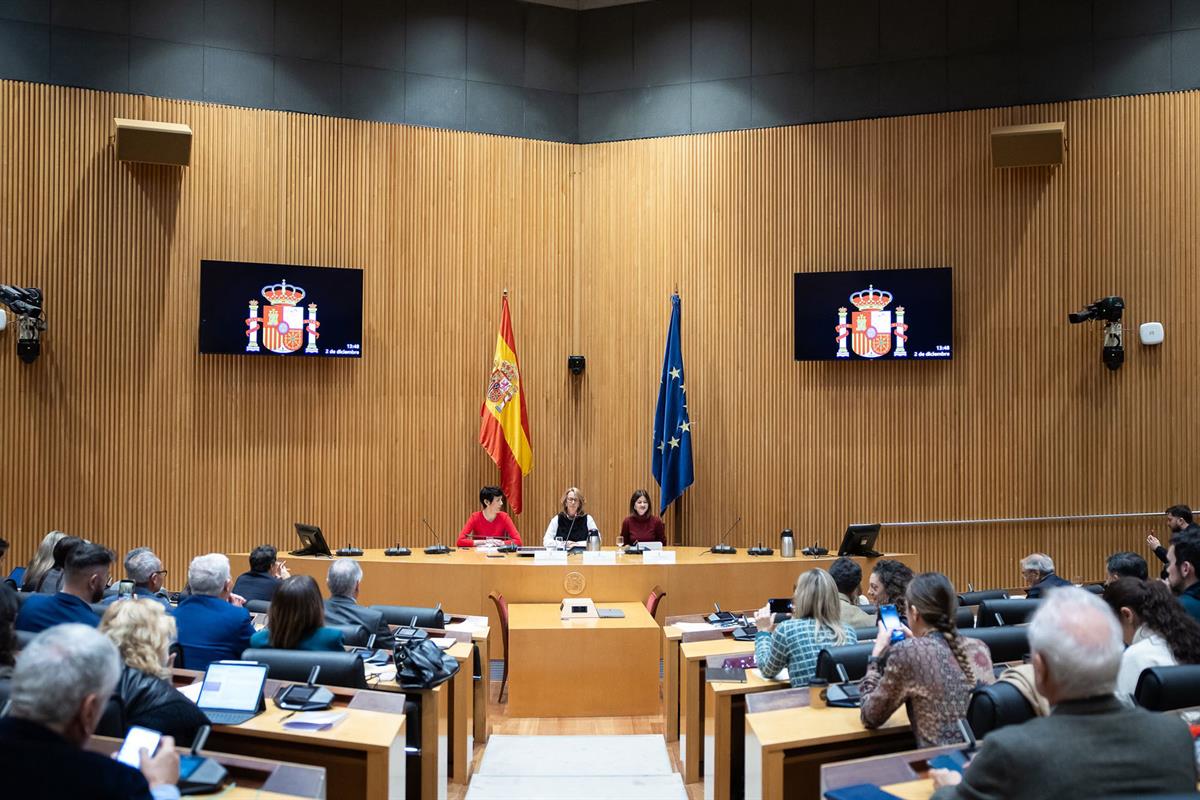 Las ministras Elma Saiz y Sira Rigo, en la jornada conmemorativa del trigésimo aniversario del Pacto de Toledo