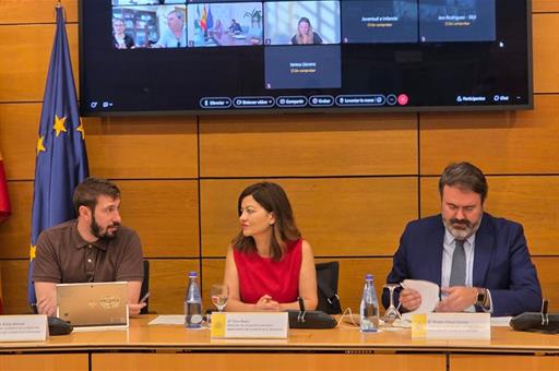 Sira Rego, durante la Conferencia Sectorial de Infancia. 