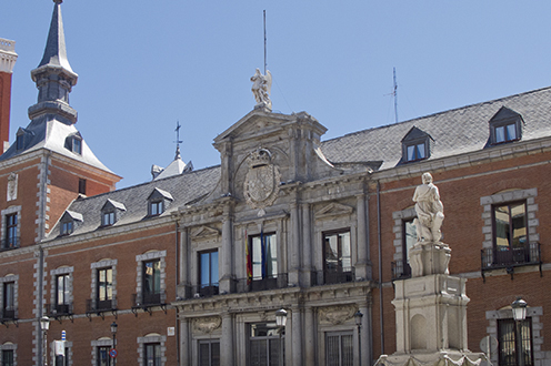 ​Fachada del Palacio de Santa Cruz, sede del Ministerio de Asuntos Exteriores, Unión Europea y Cooperación