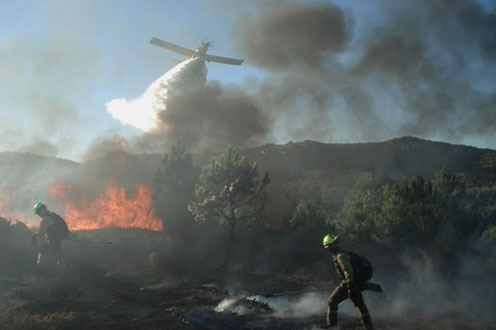 Incendio en Portugal