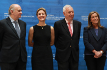 Tejerina con los ministros Margallo, Fernández Díaz y Mato (Foto: Pool Moncloa)