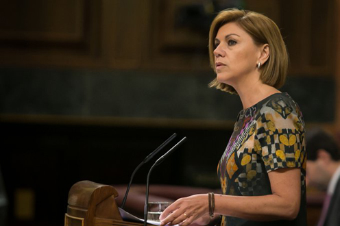 30/05/2017. Presupuestos para el Ministerio de Defensa. La ministra de Defensa, María Dolores de Cospedal, ha comparecido hoy en el pleno de...