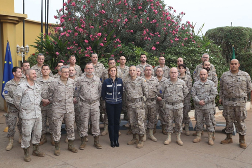 31/01/2018. La ministra de Defensa visita al contingente español en la misión de la Unión Europea 'EUTM-Malí'. La ministra de Defensa, María...