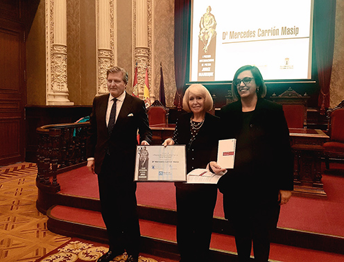 22/01/2018. Entrega del I Premio de Poesía Jorge Manrigue a Mercedes Carrión