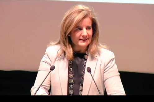 La ministra de Empleo, Fátima Báñez, en el II Foro de Emprendedores y Autónomos (Foto: Ministerio de Empleo y Seguridad Social)