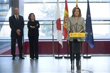 La ministra Fátima Báñez, en la inauguración de la Oficina Integral de la Seguridad Social (Foto: Pool Moncloa)