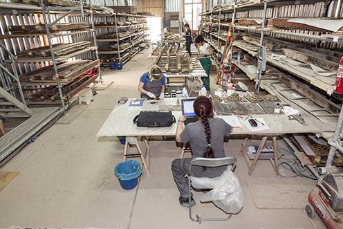 17/11/2016. Trabajadores jóvenes. Taller de restauración