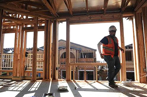 Trabajador en una construcción