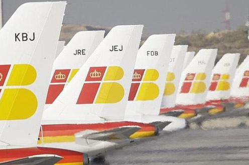 Alas de avión de Iberia