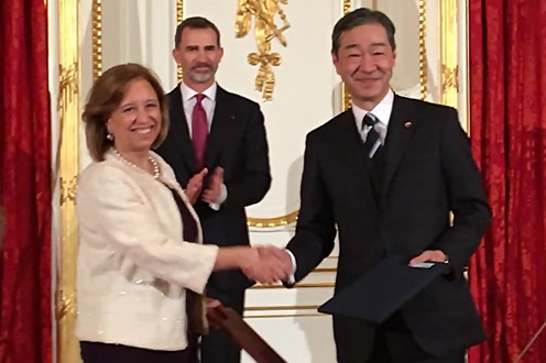 Felipe VI, Marisa Poncela, Hirofumi Katase
