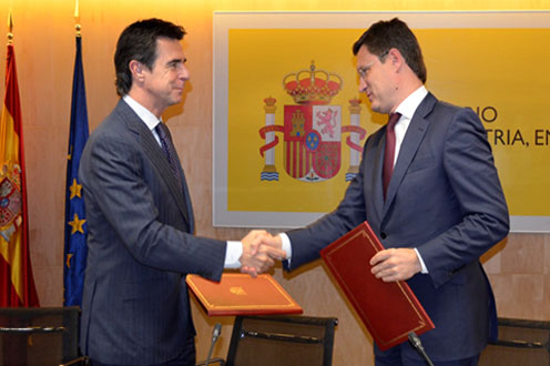 José Manuel Soria y Alexander Novak