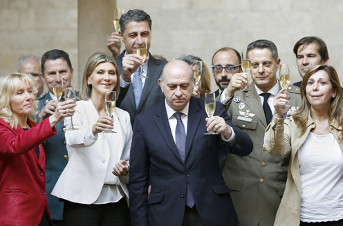 Jorge Fernández Díaz durante la celebración del acto. (EFE)