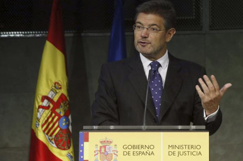 El ministro de Justicia, Rafael Catalá. (EFE)