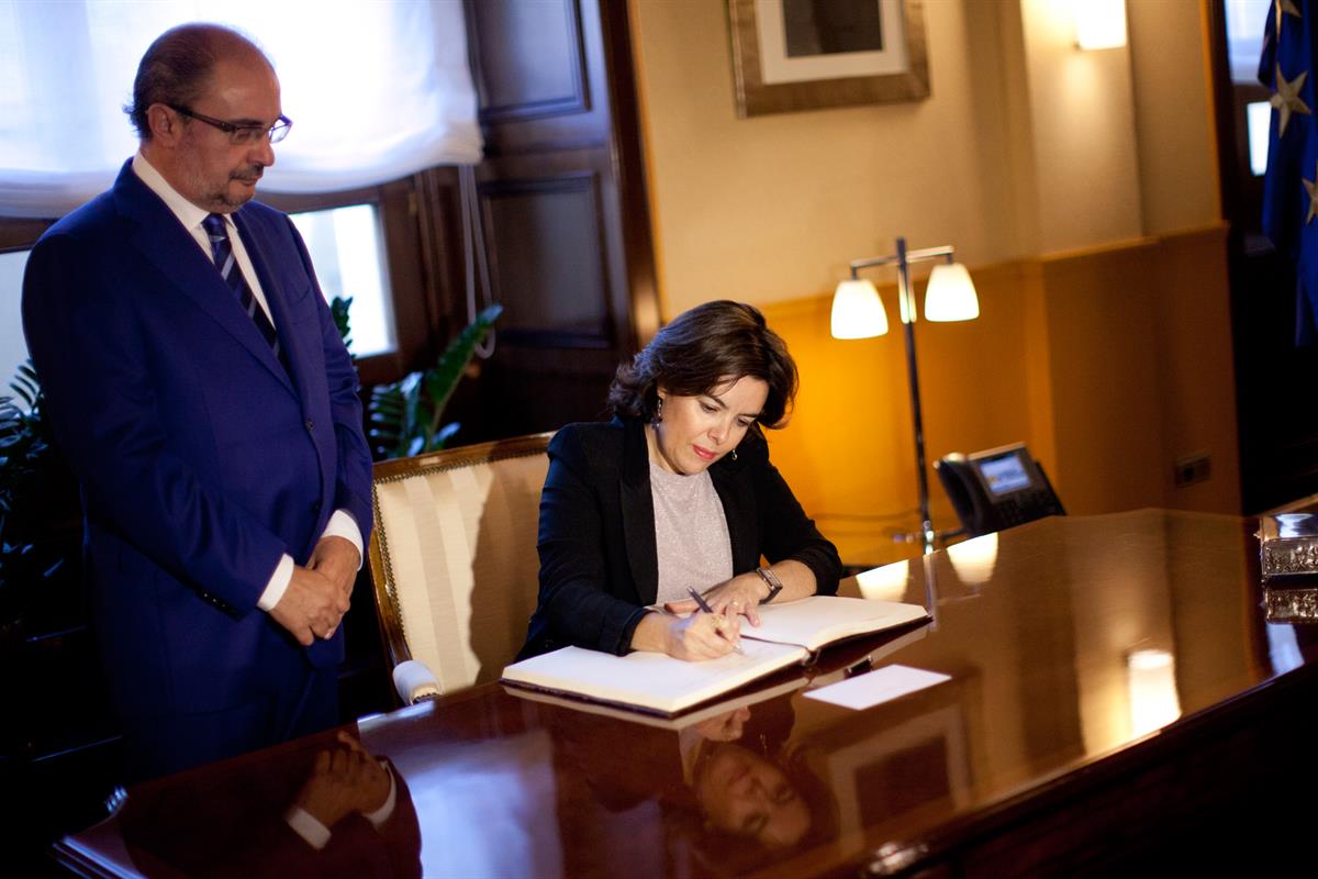 27/06/2017. Visita de de la vicepresidenta del Gobierno a Zaragoza. La vicepresidenta y ministra de la Presidencia y para las Administracion...