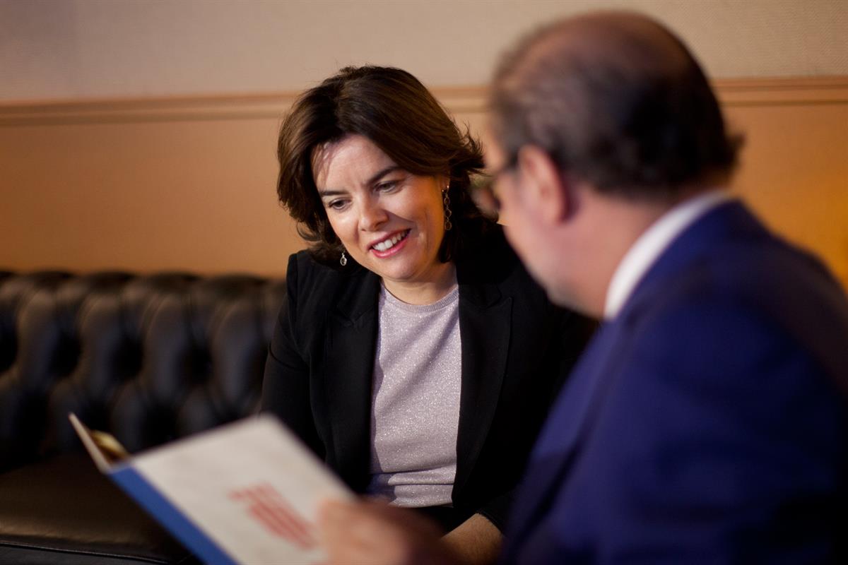 27/06/2017. Visita de la vicepresidenta del Gobierno a Zaragoza. La vicepresidenta y ministra de la Presidencia y para las Administraciones ...