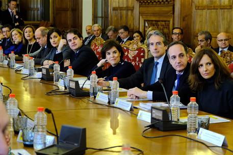 10/04/2018. Reunión de coordinación en Santander con los delegados y subdelegados del Gobierno. La vicepresidenta del Gobierno y ministra de...