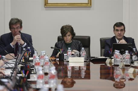 21/03/2018. Sáenz de Santamaría preside la Comisión General de secretarios de Estado y subsecretarios. La vicepresidenta del Gobierno y mini...