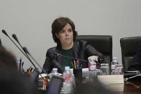 21/03/2018. Sáenz de Santamaría preside la Comisión General de secretarios de Estado y subsecretarios. La vicepresidenta del Gobierno y mini...