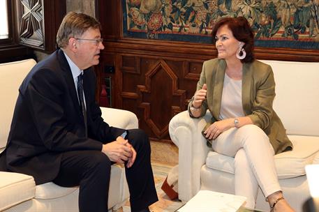 14/06/2018. Carmen Calvo se reúne con Ximo Puig. La vicepresidenta del Gobierno, Carmen Calvo, se ha reunido con el presidente de la General...