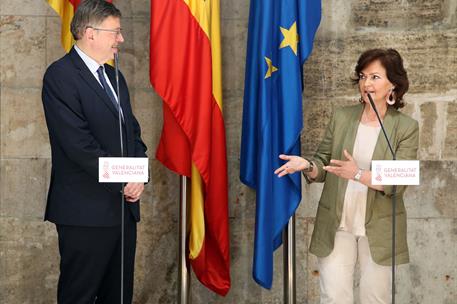 14/06/2018. Carmen Calvo se reúne con Ximo Puig. La vicepresidenta del Gobierno se ha reunido con el presidente de la Generalitat Valenciana...