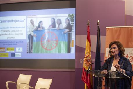 13/06/2019. Calvo clausura el encuentro Caminando juntas de la Fundación Secretariado Gitano