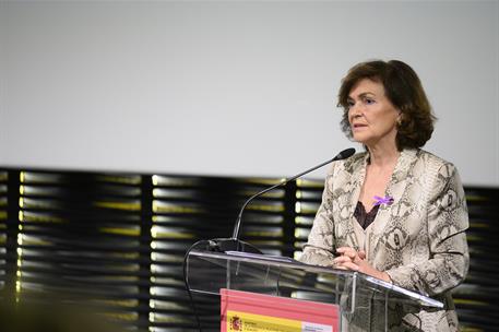 25/11/2019. Calvo pide "valentía, unanimidad y firmeza contra quienes niegan la realidad" de la violencia de género