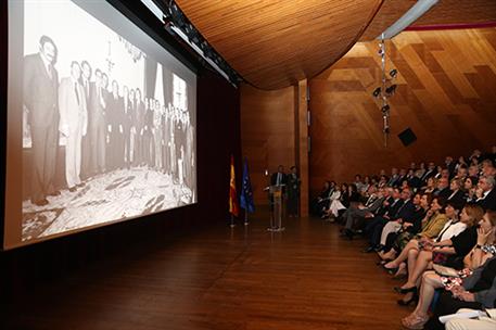 28/05/2019. Homenaje a José Pedro Pérez Llorca. La vicepresidenta del Gobierno, ministra de la Presidencia, Relaciones con las Cortes e Igua...