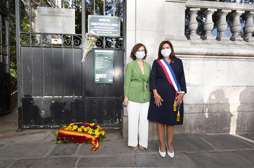 Carmen Calvo y Anne Hidalgo en el 